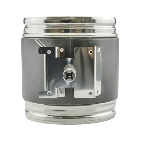 Airtight square-connection butterfly air damper - Stainless steel