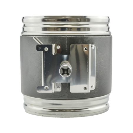 Airtight square-connection butterfly air damper - Stainless steel