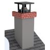 Schéma Kit complet sortie de toit ronde en inox - Pour tubage flexible