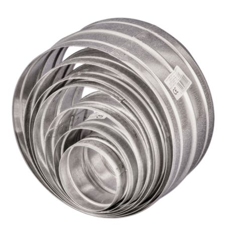 Connecting sleeve for flexible aluminium duct