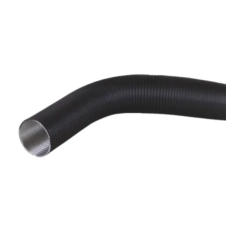 Conducto flexible de aluminio negro - 1,5 m