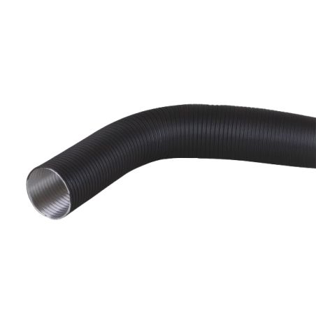 Conducto flexible de aluminio negro - 1,5 m