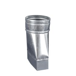 Adaptateur "Flachkanal" symétrique 150 x 50 mm