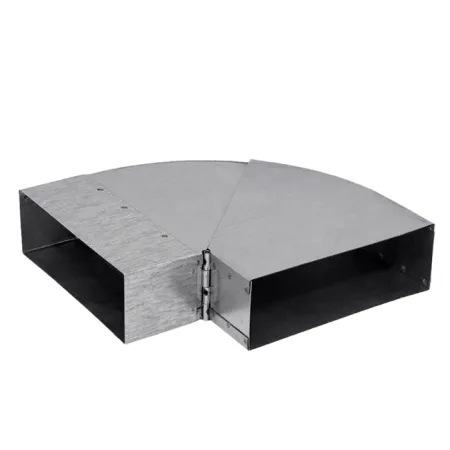 Adjustable bend 45 to 90° - 200 x 90 mm "Flachkanal"