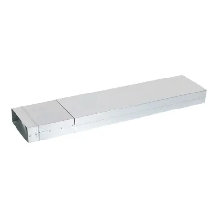 Straight section 150 x 50 mm "Flachkanal" telescopic 50 to 100 cm