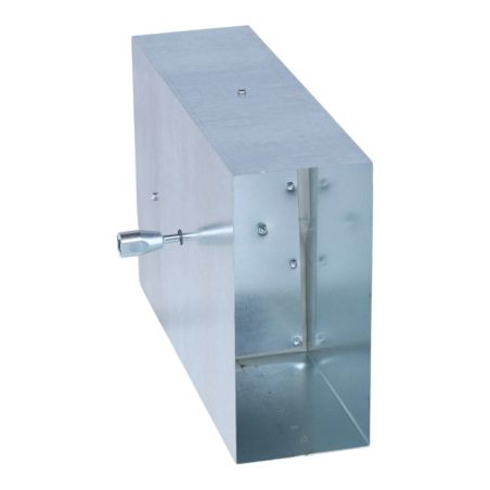 Clapet "Flachkanal" 200 x 90 mm à connexion carrée - Vue intérieure