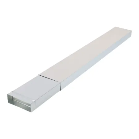 Straight section 200 x 90 mm "Flachkanal" telescopic 100 to 200 cm