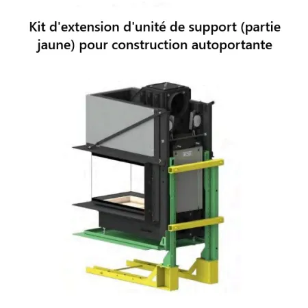 Self-supporting extension kit for suspended support unit for Brunner BKH Panorama inserts