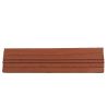 Terracotta facing tile for masonry heater finish - Back