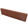 Terracotta facing tile for masonry heater finish