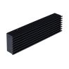 Grille d'air Open Air Substeel noire - 350 x 100 mm