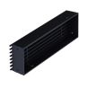 Arrière grille d'air Open Air Substeel noire - 350 x 100 mm