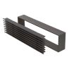 Détail grille d'air Open Air Substeel noire - 350 x 100 mm