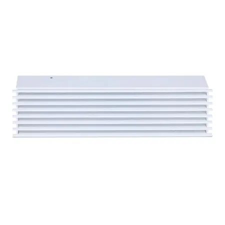 Grille d'air Open Air Substeel blanche de face - 350 x 100 mm