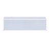 Grille d'air Open Air Substeel blanche de face - 350 x 100 mm