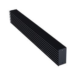 Grille d'air Open Air Substeel noire - 650 x 100 mm