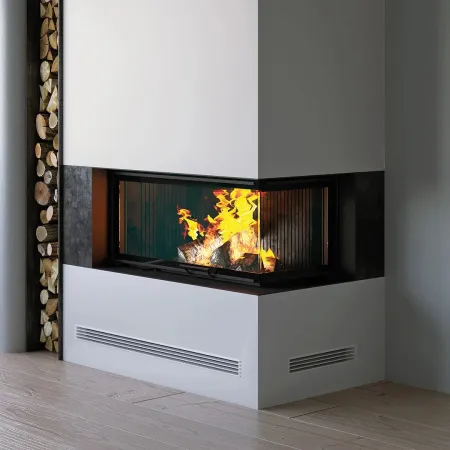 Grille d'air Open Air Substeel blanche en situation - 650 x 100 mm