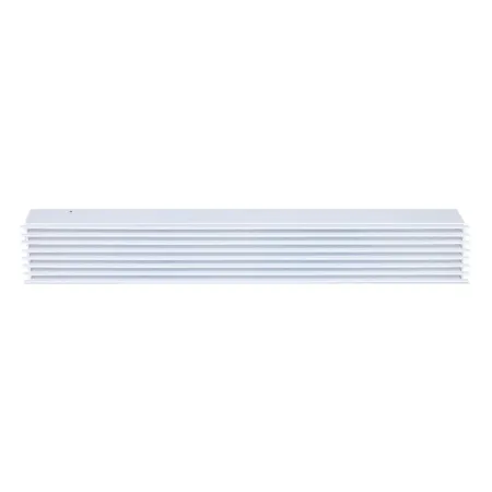 Grille d'air Open Air Substeel blanche de face - 650 x 100 mm