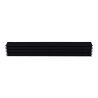 Grille d'air Open Air Substeel noire de face - 650 x 100 mm