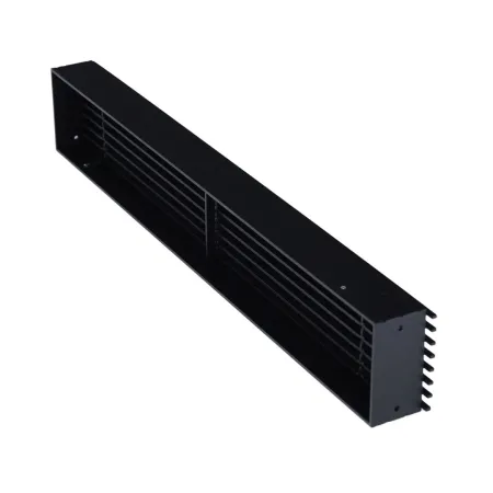 Parte trasera rejilla de aire Open Air Substeel negra - 650 x 100 mm