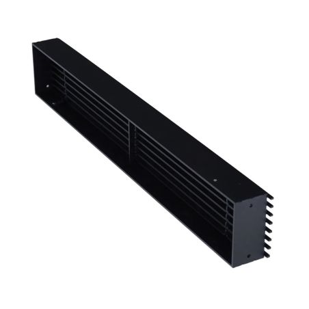 Arrière grille d'air Open Air Substeel noire - 650 x 100 mm