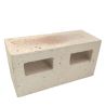 Brique réfractaire 220 x 110 x 90 mm sans injecteur - 2 trous