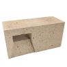 Brique réfractaire 220 x 110 x 90 mm avec injecteur - 1 trou gauche 