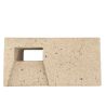 Brique réfractaire 220 x 110 x 90 mm avec injecteur - 1 trou gauche  - Face