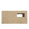 Brique réfractaire 220 x 110 x 90 mm avec injecteur - 1 trou gauche - Arrière