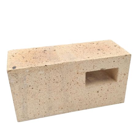 Brique réfractaire 220 x 110 x 90 mm sans injecteur - 1 trou
