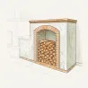 Option niche maçonnée pour habillage