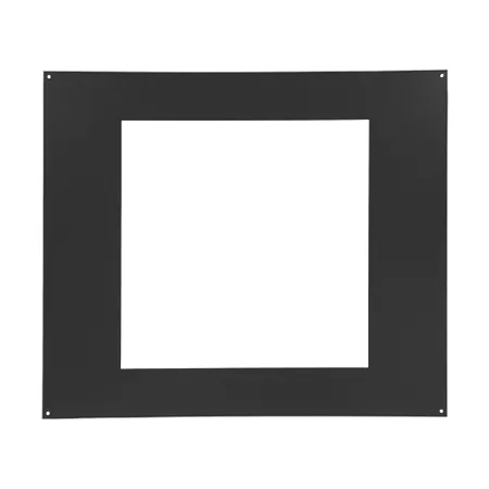 Placa para puertas de chimenea 410 x 410 negra