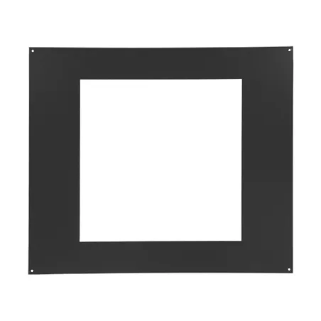Plate for fireplace doors 410 x 410 black